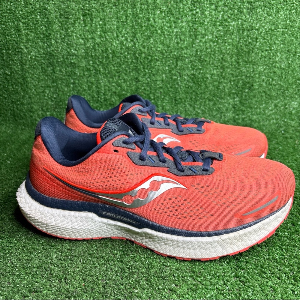Saucony Triumph 19 Womens Size 9.5 S10678-16 Orange Running Shoes *See Pics*